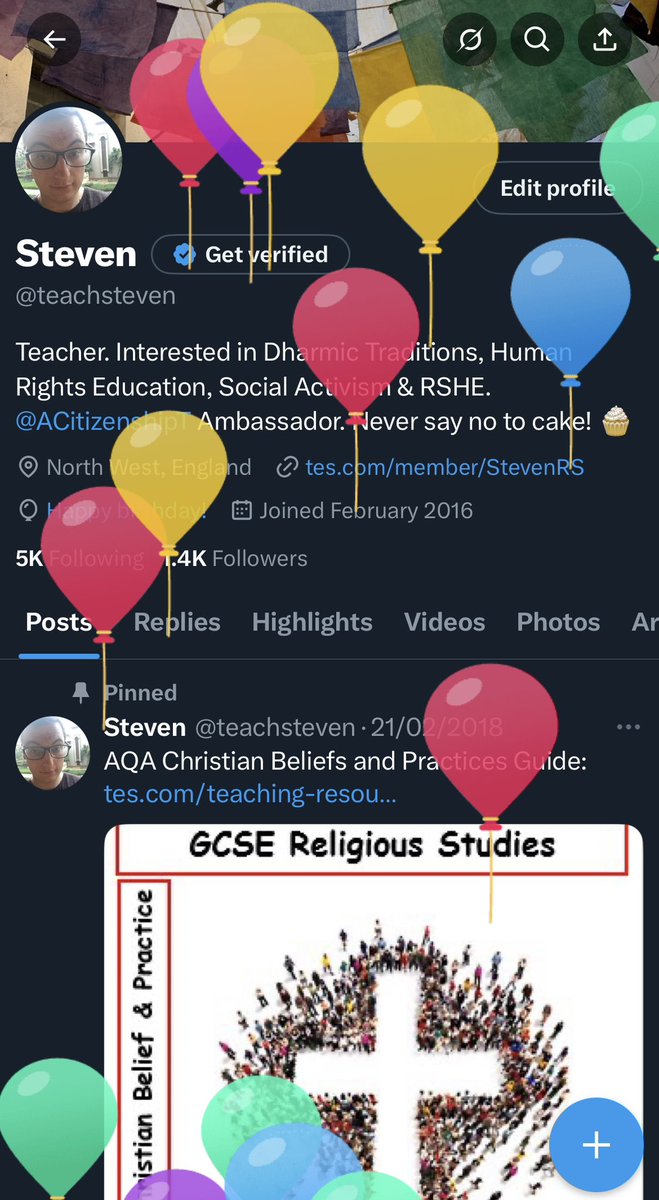 teachsteven's tweet image. 34 and I get to teach my favourite Year 7 lesson of the year! 🎈