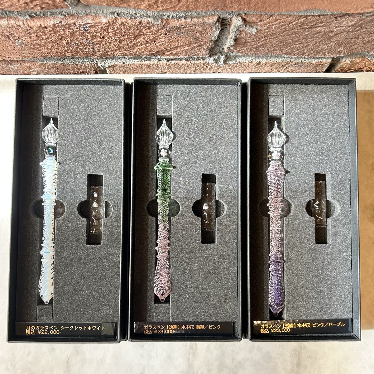 LUC ガラスペン 透線グリーン ガラス工房LUC | 文具と紙と暮らし市2025