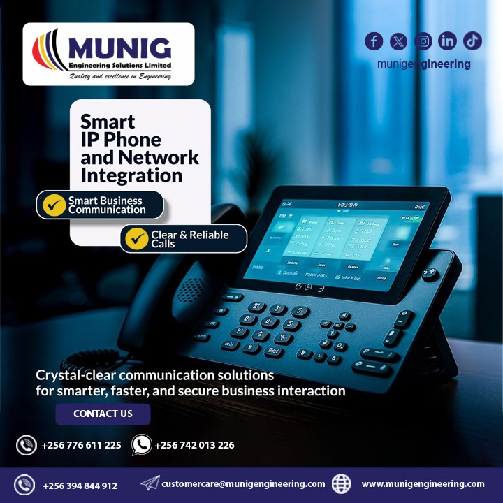 Munig Engineering Solutions (@munigengineers) on Twitter photo Reduce office walks and increase work productivity with our affordable smart IP phones.contact us for the best offers.
#ip 
#networkintegration Reduce office walks and increase work productivity with our affordable smart IP phones.contact us for the best offers.
#ip 
#networkintegration