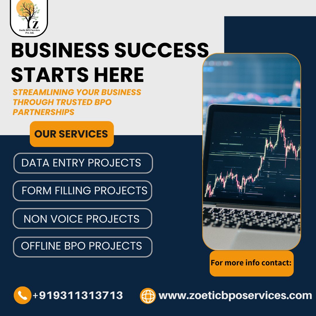 zoeticbpo's tweet image. Empowering your journey with trusted BPO partnerships.
Call us: 9311313713
Visit us: zoeticbposervices.com
.
.
#BPOProjects #DataEntryServices #OutsourcingSolutions #NonVoiceBPO #FormFillingProjects #ZoeticBPOServices #BackOfficeSupport #BPOBusinessIndia #StartupSupportServices