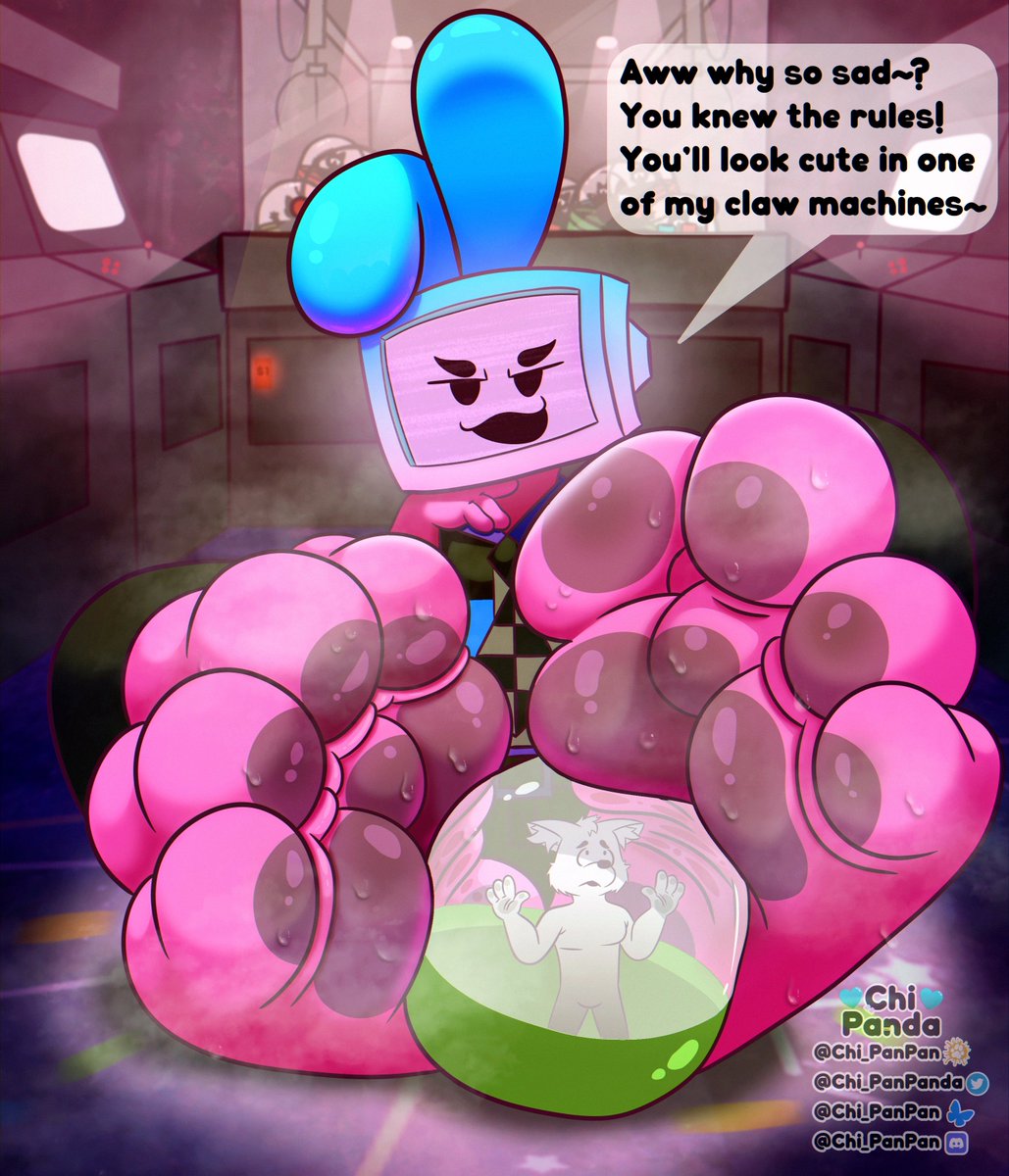 This is what happens to those who don't follow the rules in his arcade~ 
.
.
.
C0mm for Foxdurg~
#paws #musky #sweatypaws