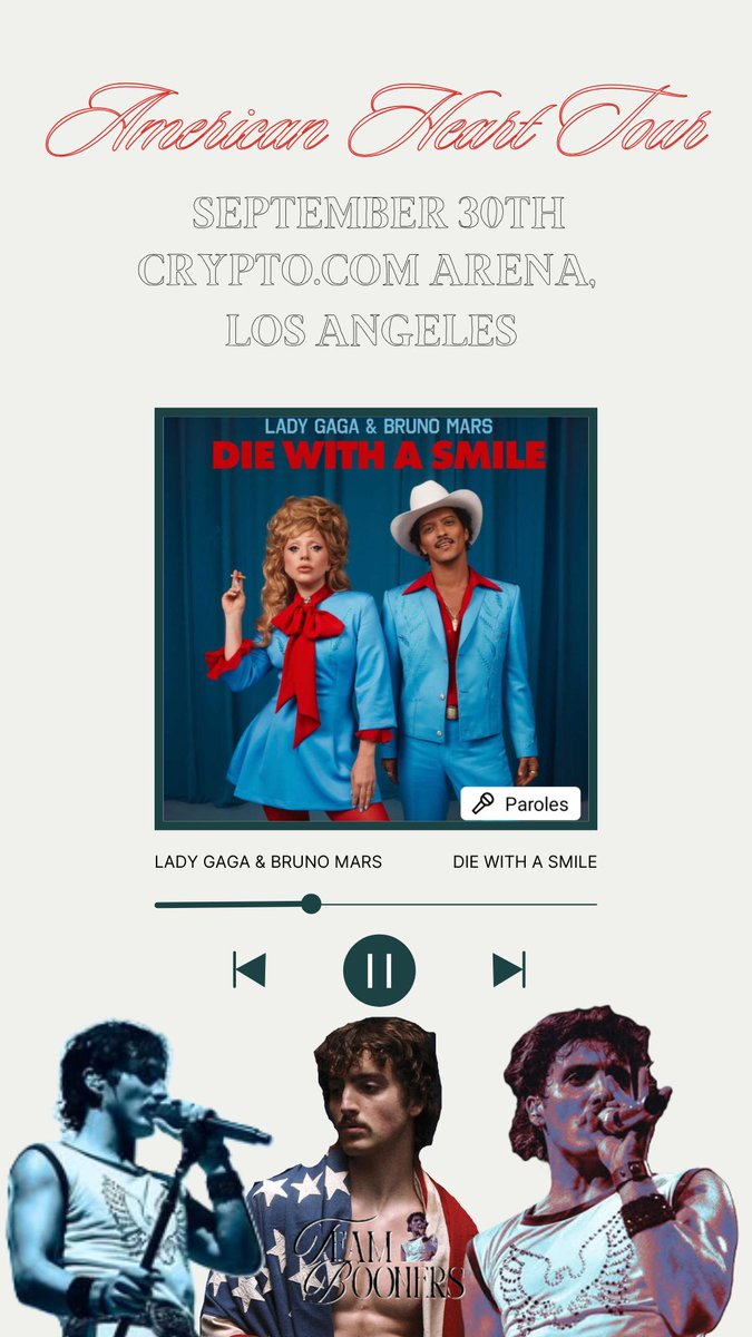 Booners Benson Boone cover Lady Gaga & Bruno Mars in Los Angeles during his  American Heart world tour