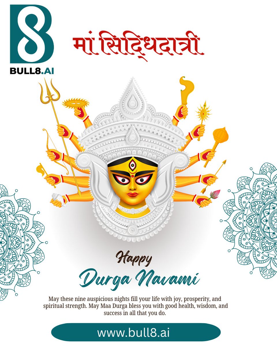 Bull8Ai's tweet image. ✨Navratri is about Shakti. Bull8 is about market power.

📌Launching on 1st September – India’s smartest retail algo platform.

#Bull8 #NavratriLaunch #RetailAlgo #AlgoTradingIndia