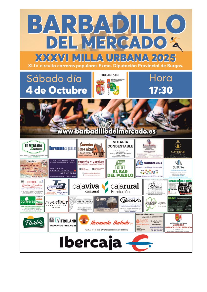 Kronospan ha patrocinado la Milla Urbana de Barbadillo del Mercado, una cita deportiva que refuerza valores con los que nos sentimos plenamente identificados: esfuerzo, superación y compromiso.
#Kronospan #CompromisoSocial #Deporte #Burgos #TalentoLocal #DesarrolloComunitario
