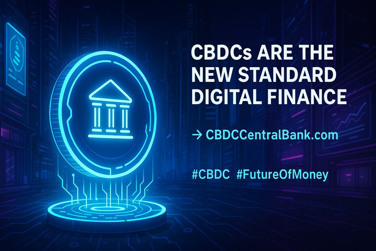 The digital era demands digital money. 💠
CBDCs are setting the new global standard — fast, secure &amp; programmable.

👉 CBDCCentralBank.com

#CBDC #FutureOfMoney #Fintech