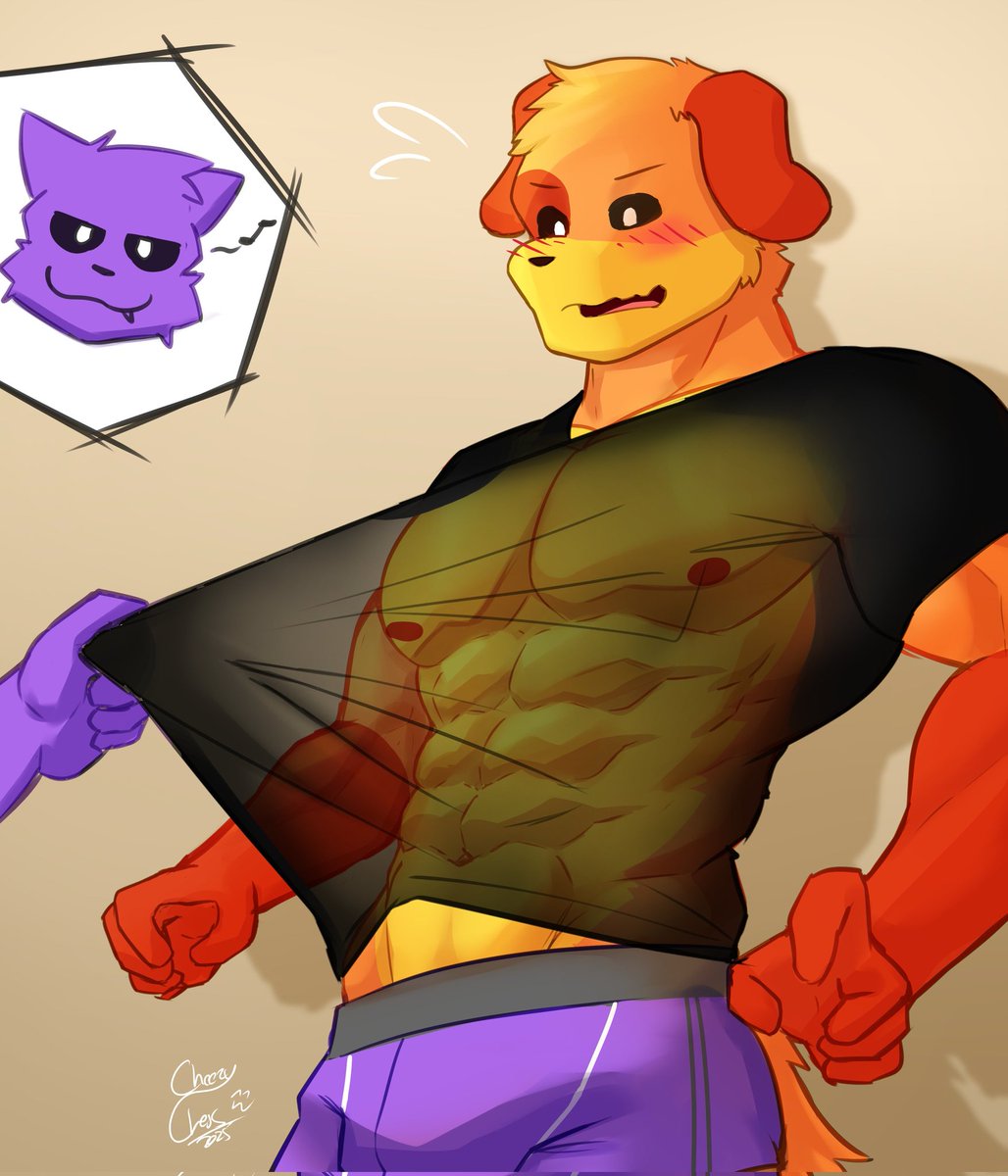 CheezyChezu's tweet image. Dognap pecs appreciation month

#Pectober #dogday #catnap #Catnapxdogday