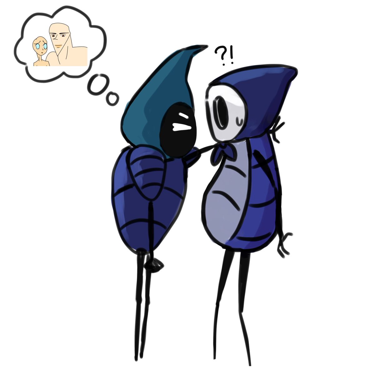 tkstenma's tweet photo. tisoquirrel kabedon. bro thinks he’s him #hollowknight #quirrel #tiso https://t.co/jeNo1aYSOl