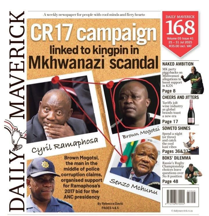 The #CR17BankStatements must be released. The extent of the influence of criminal elements on public representatives must be fully examined.
