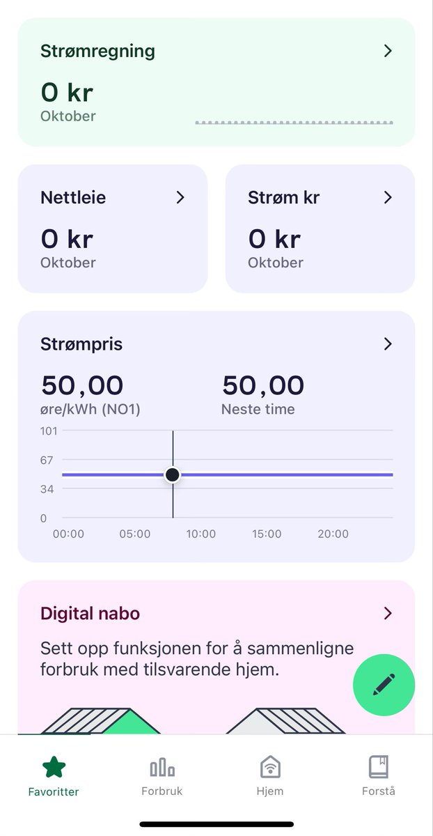 Pederen's tweet photo. Burde ikkje #Vibb syna spotpris i appen slik at vi kan kosa oss med kor mykje vi sparar på #Norgespris? Einkvar idiot veit jo at Norgespris ligg på 50 øre konstant. https://t.co/Rgk7l97Y7x