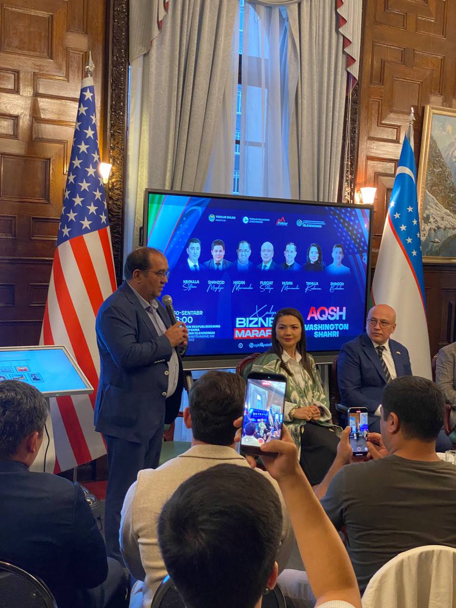 🇺🇿🤝🇺🇸 The “International Business Marathon of Compatriots” was successfully held in Washington, D.C.! Uzbek entrepreneurs, youth &amp; experts came together for B2B meetings, networking, and mentoring. For many, it marked a new stage of business &amp; cooperation.