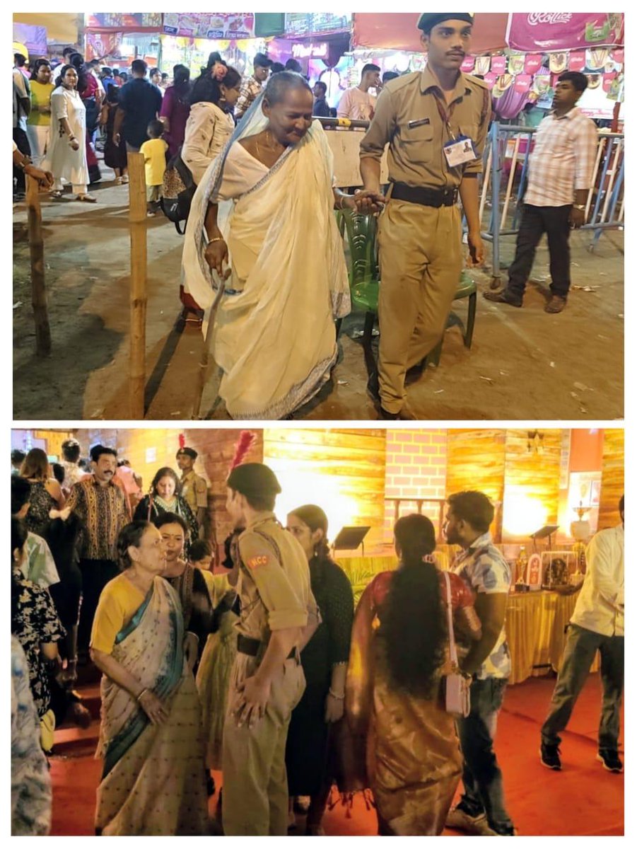 HQ_DG_NCC's tweet image. During #DurgaPuja2025, NCC Cadets of West Bengal &amp;amp; Sikkim Directorate showcased exemplary #SelflessService and #Discipline by assisting the elderly, women, Divyangs, and accident victims across the state. Cadets from various colleges actively supported civil authorities in crowd…