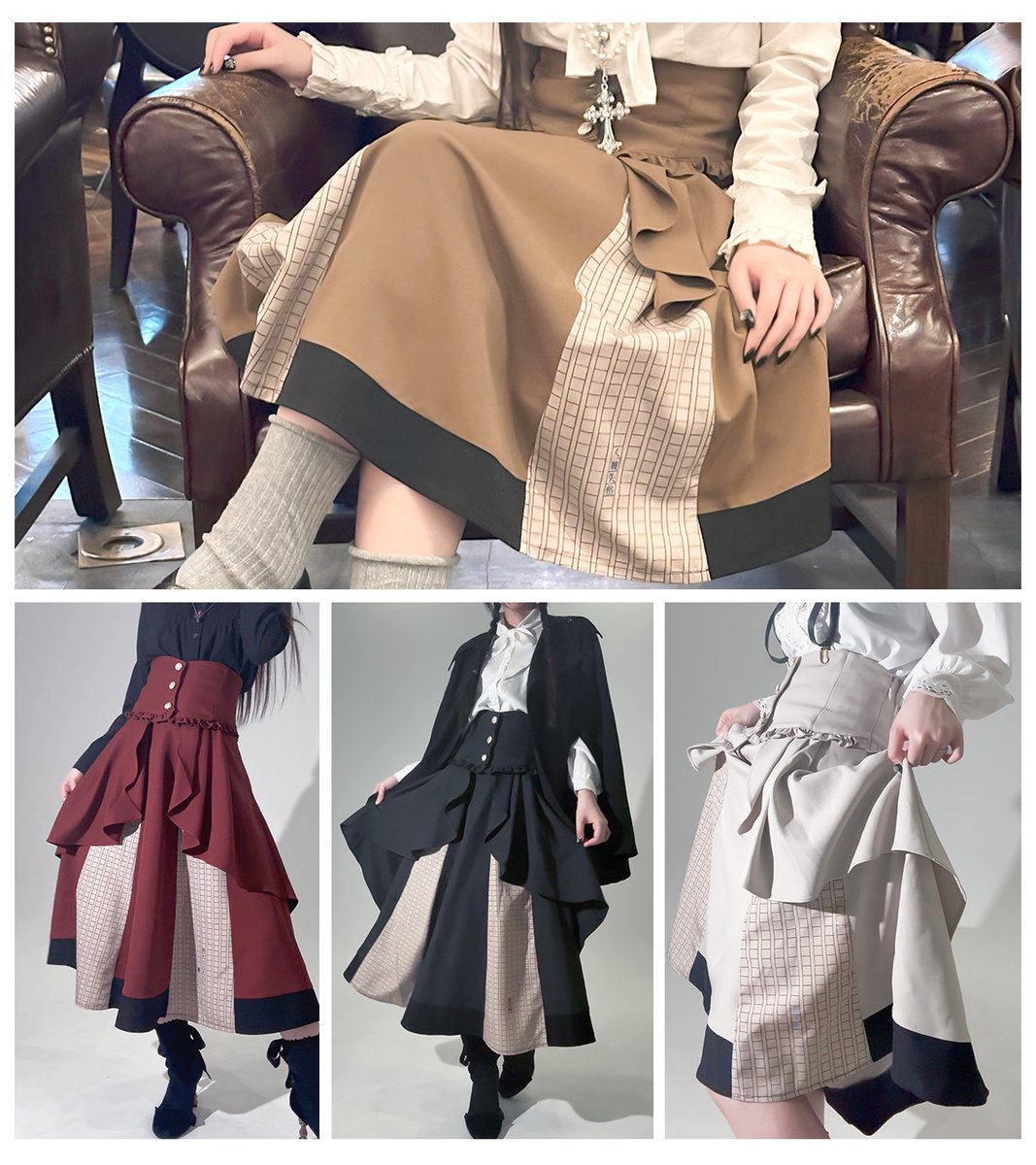 文豪ストレイドッグスのスカートの再販が始まっております✨
S.M.Lサイズ展開！
色んな場所へ履いてお出かけしてください📖