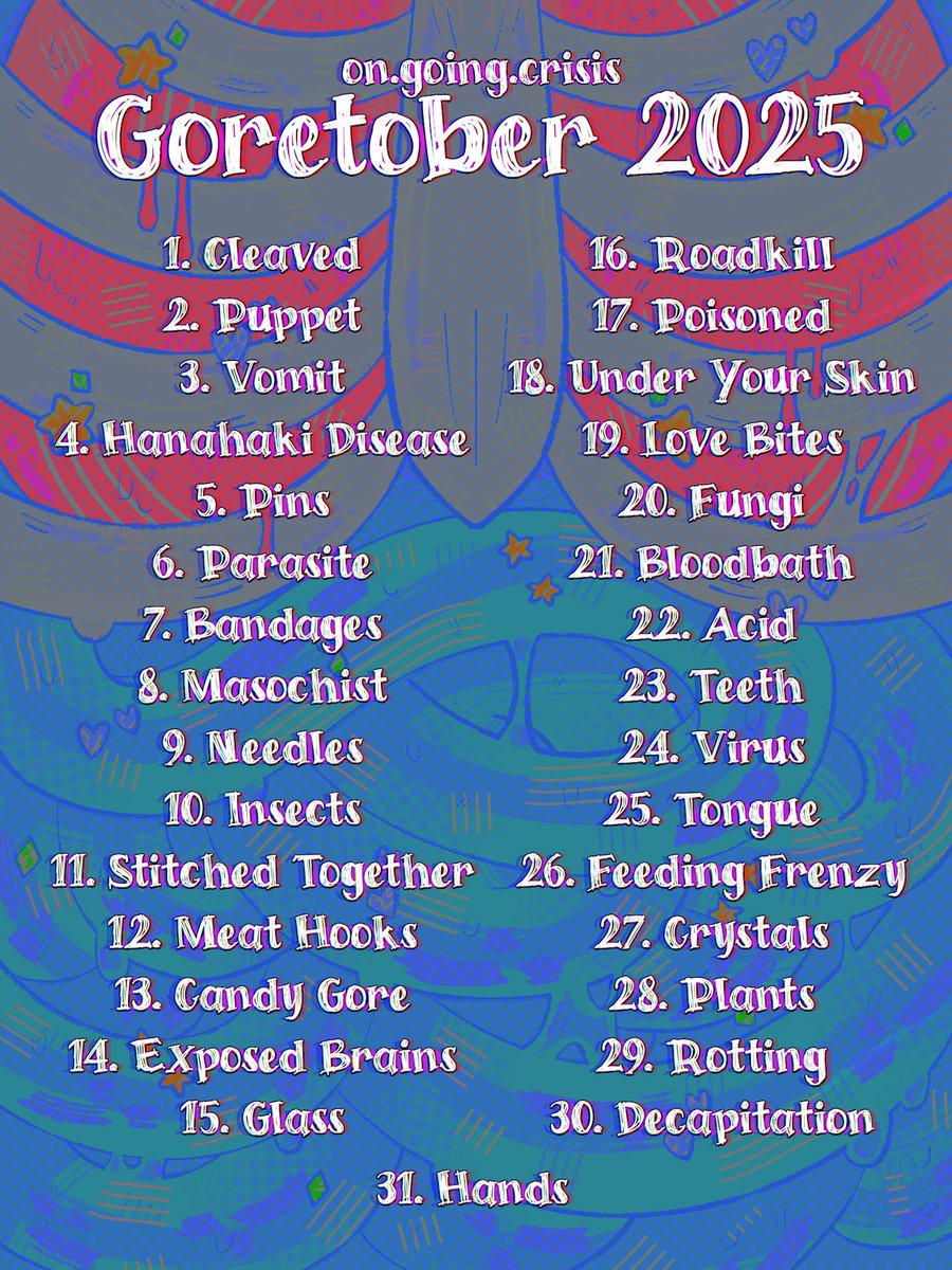 AutumnLeafdust's tweet photo. oh i forgot to mention over here
goretober is also on the table, so im in for helll https://t.co/EouNLo9ikq