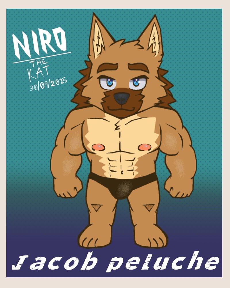 Un fanart para <a href="/PabloAlderFox/">Pablo Palafox</a> / <a href="/PabloAlderFoxxx/">Pablo Alder Fox 🔞</a>  ,Me preguntaba como se veria "Jacob" en un estilo chibi, espero te guste .3. (¿Apoco no estaria mmalon un peluche de Jacob X,D?)#digitalart #furryartwork