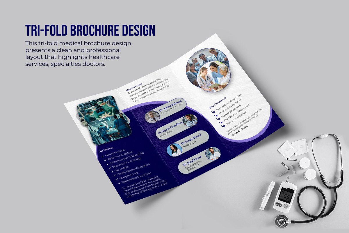 mdamubin's tweet image. Just wrapped up a clean &amp;amp; professional Trifold Medical Brochure design 🩺✨
Focused on clarity, trust &amp;amp; impactful visuals.
#MedicalBrochure #TrifoldDesign #GraphicDesign #HealthcareDesign #BrochureDesign #DesignPortfolio #CreativeDesign