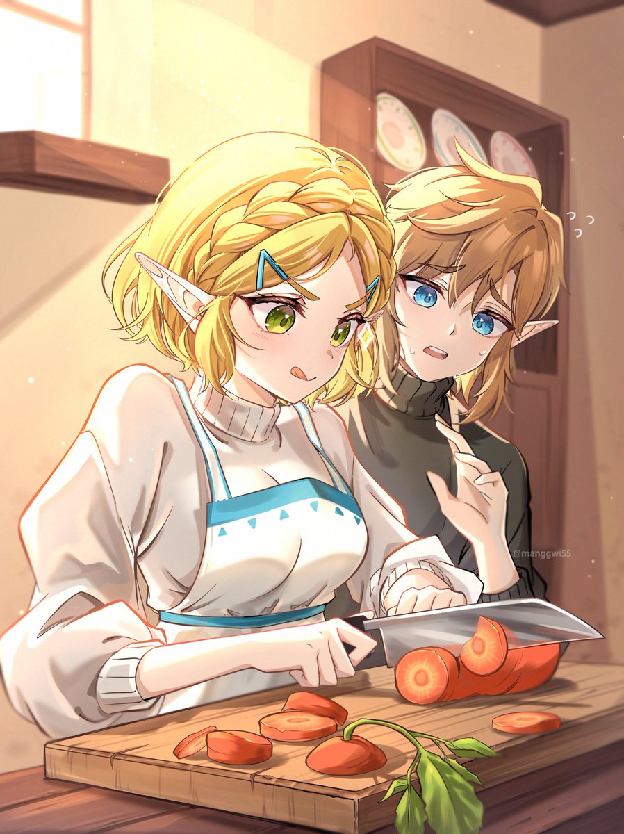 manggwi55's tweet photo. #Zelda #Zelink 엄청난 칼질 솜씨..! https://t.co/G4YHTQ7Dqf