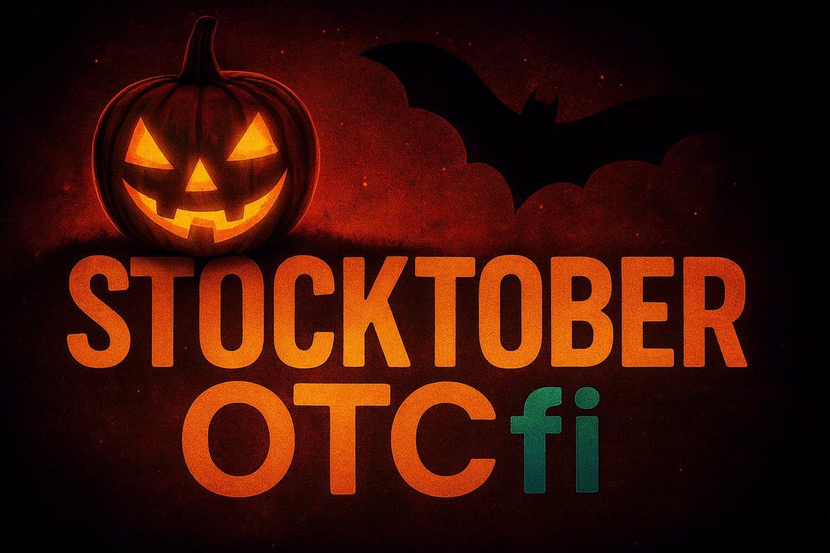 OTCfi's tweet image. #Stocktober has arrived!🎃
• Every $200 buy of $OTCfi until 11:59pm tonight = 1 drawing entry
• Prize: $200 in SOL × 2 winners  
• Winners Announced Thursday morning  
• Winners get DOUBLE if they are in the discord (pinned post)!…