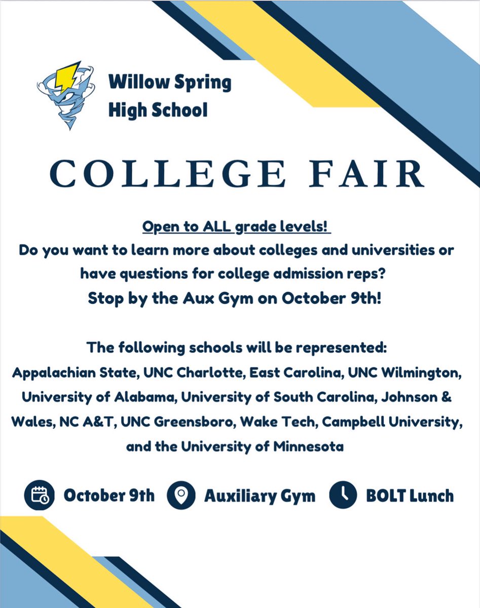 Willow Spring HS PTSA tweet media