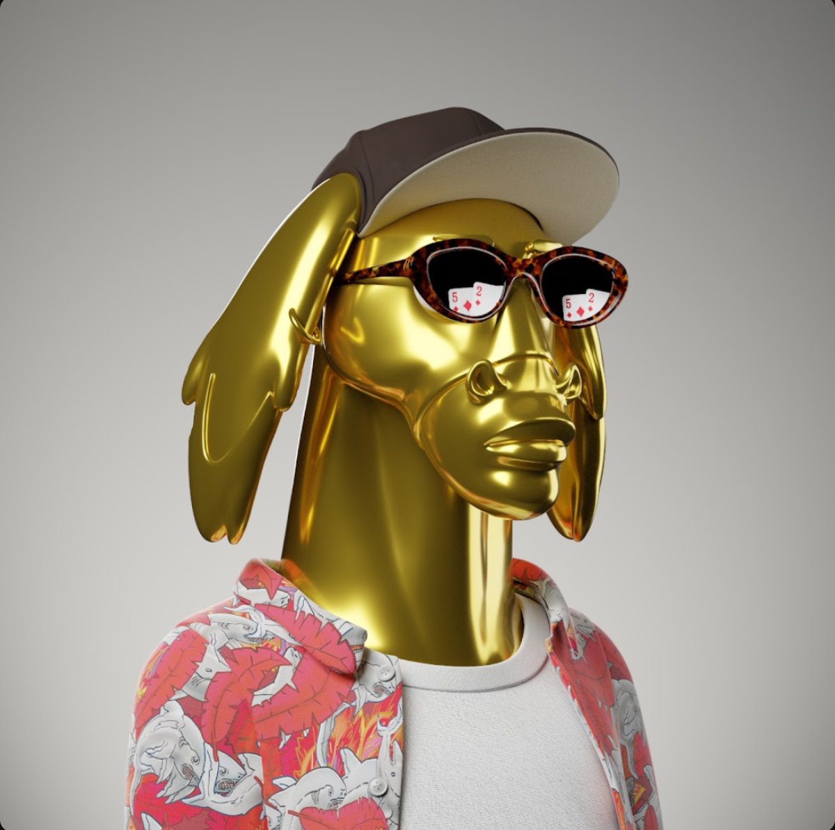 degenmonkeee's tweet photo. Finally got it @revealio_xyz Golden! and this Orange Punk, 3D art is amazing, Live public sale in 18 hours...🔥✅ https://t.co/W0Ro89IE0Q https://t.co/sHk6i3cpPU