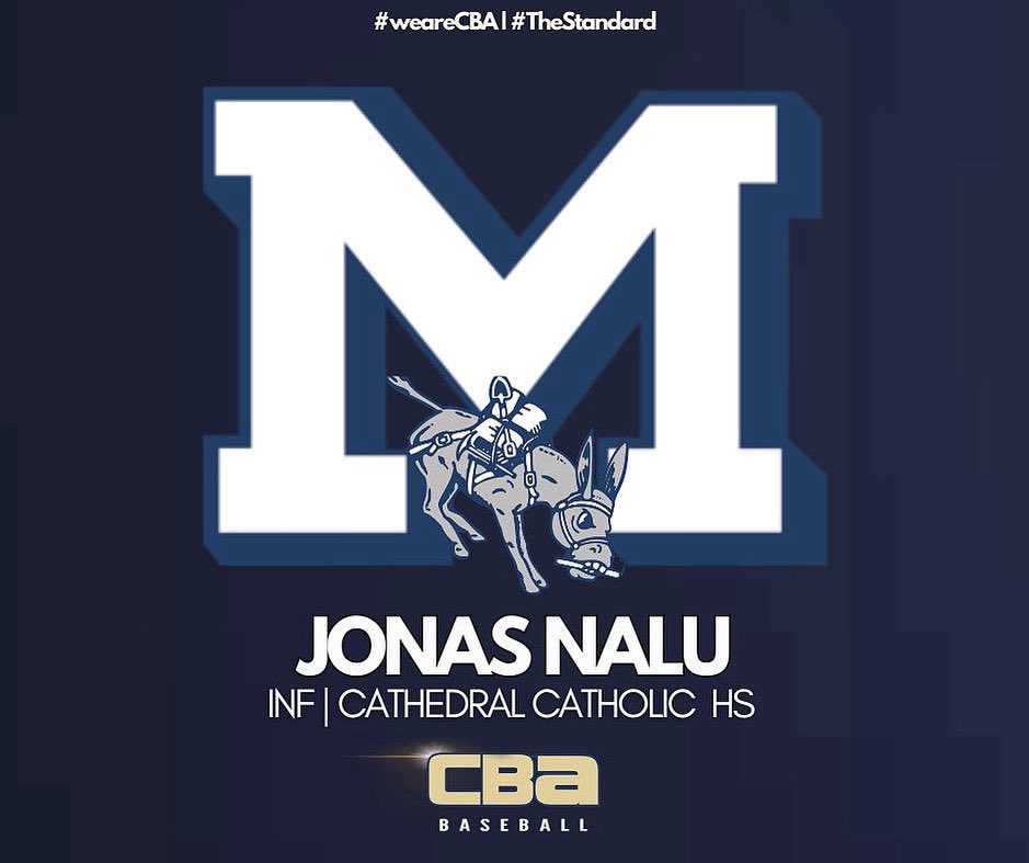 Congrats to 2026 INF Jonas Nalu (Cathedral Catholic HS) on his commitment to Colorado School of Mines. #TheStandard #weareCBA <a href="/cbabaseballusa/">CBA Baseball</a> <a href="/JonasNalu/">Jonas Nalu</a>