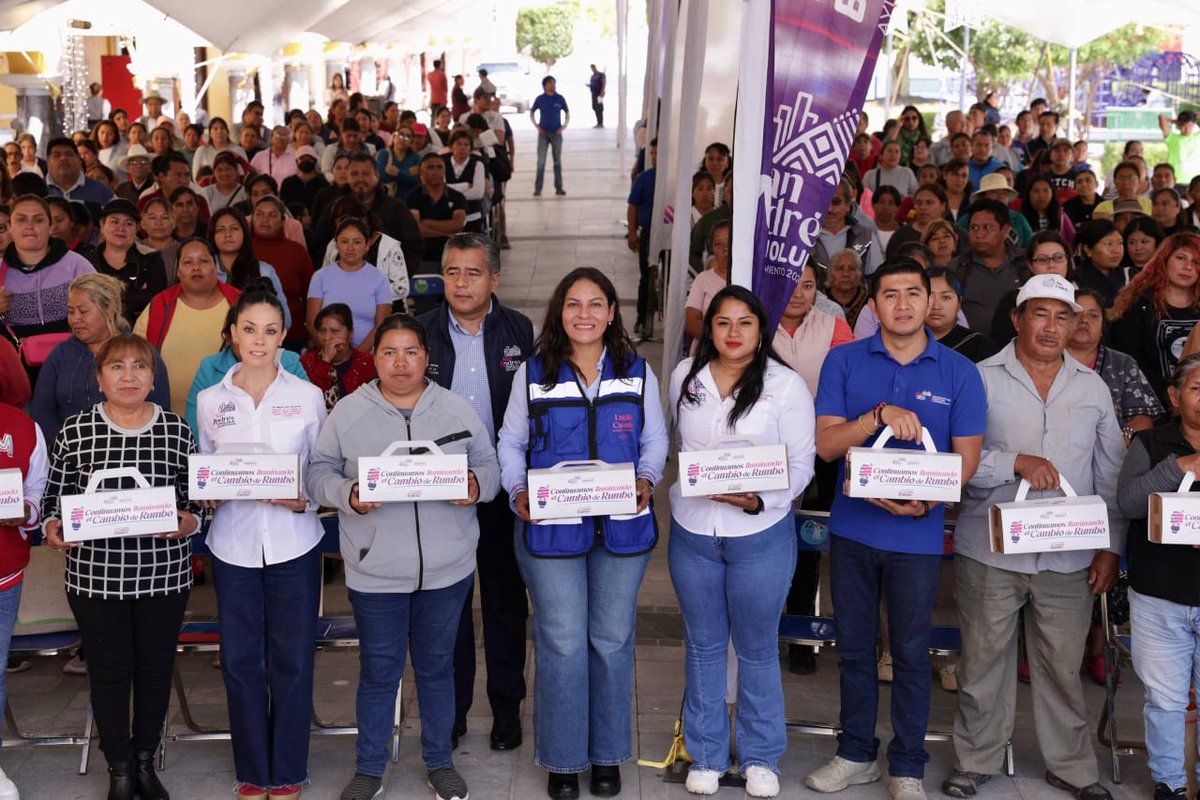 💡 Con el programa “Continuamos Iluminando el Cambio de Rumbo”, la presidenta <a href="/LupitaCuautleT/">Lupita Cuautle</a>  entregó 5 mil focos ahorradores a 500 familias en #SanAndrésCholula.

👉 Hasta 30% de ahorro eléctrico y un municipio más sustentable 🌱.

🔗 foro21.mx/2025/09/30/ben…