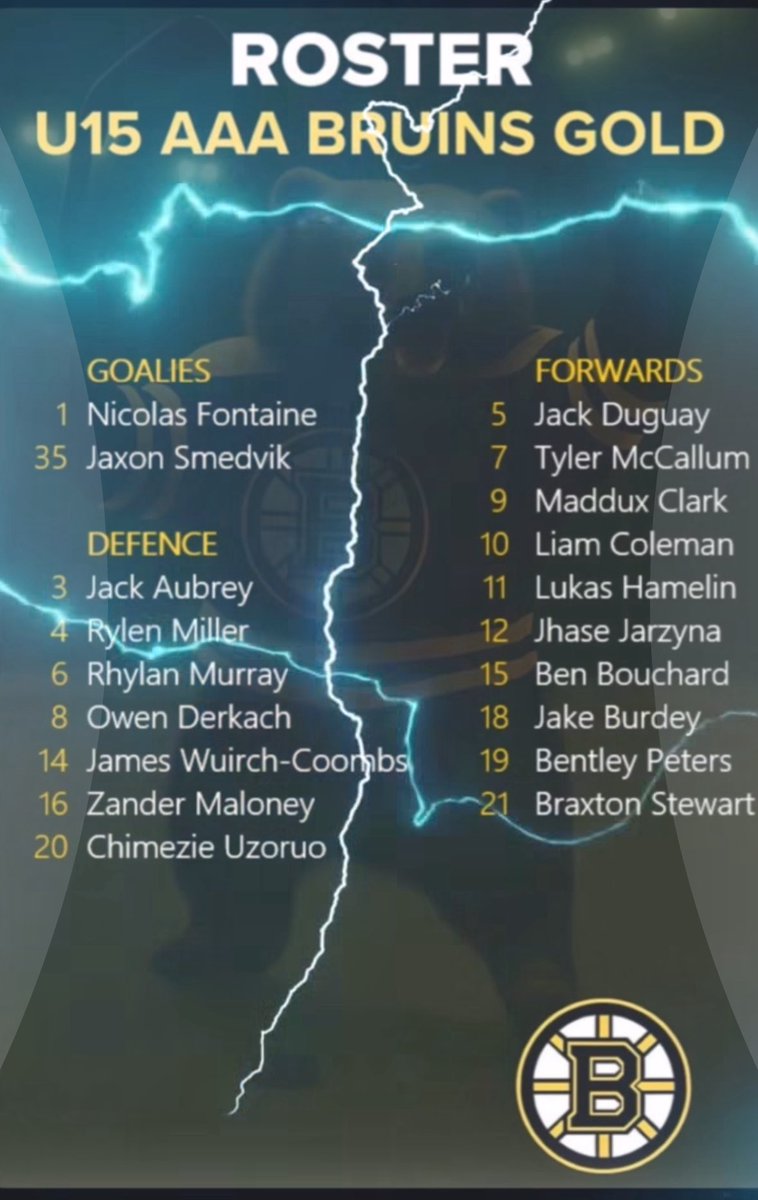 2025-2026 Winnipeg Bruins Gold #WeAreGold