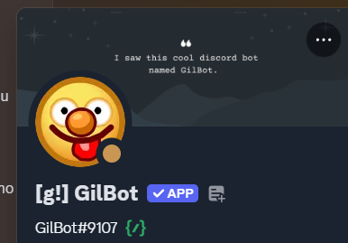 GilBotDiscord's tweet photo. Just gonna be clowning around this october https://t.co/6nnq4ElQXI