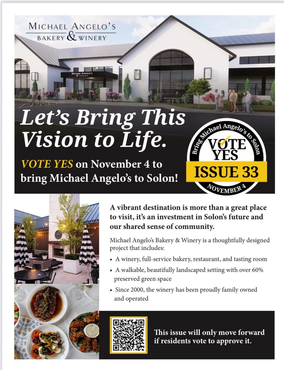 How fun would it be to have our February Fundraiser at Michael Angelo’s in Solon?