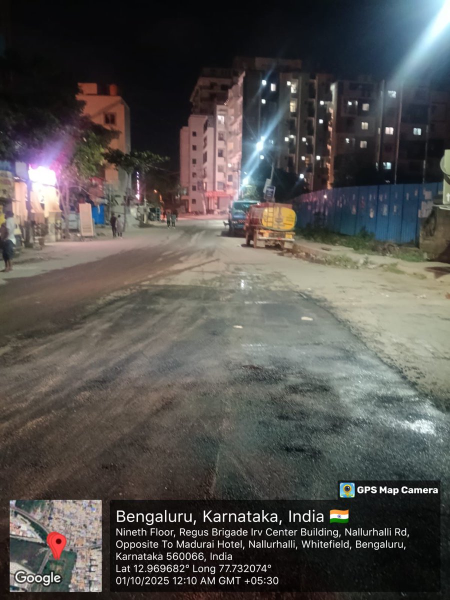Vimalavisu's tweet photo. Why do such eyewash when there is no intention to help citizens of #mahadevapura ironically the highest tax paying constituency in whole of Bengaluru. Wen will we ever get roads similar to that of central district?It's a shame to keep paying n go thru this @MALimbavali @WFRising https://t.co/IQfU3eDuJV