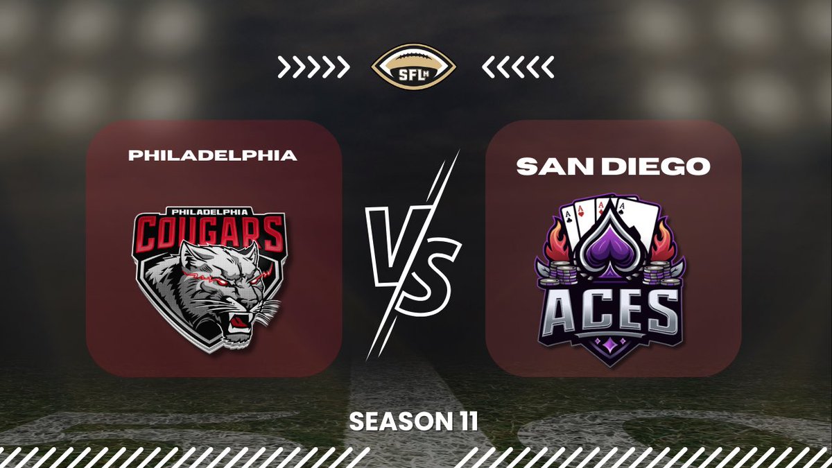 SimulationFLm's tweet image. Finishing Week 8!
As San Diego Aces travel to @PhillyCougars! 

📺 youtube.com/watch?v=lo1Gfa…
JOIN ➡️ linktr.ee/simulationfl
#MakeAnImpact #SFLm