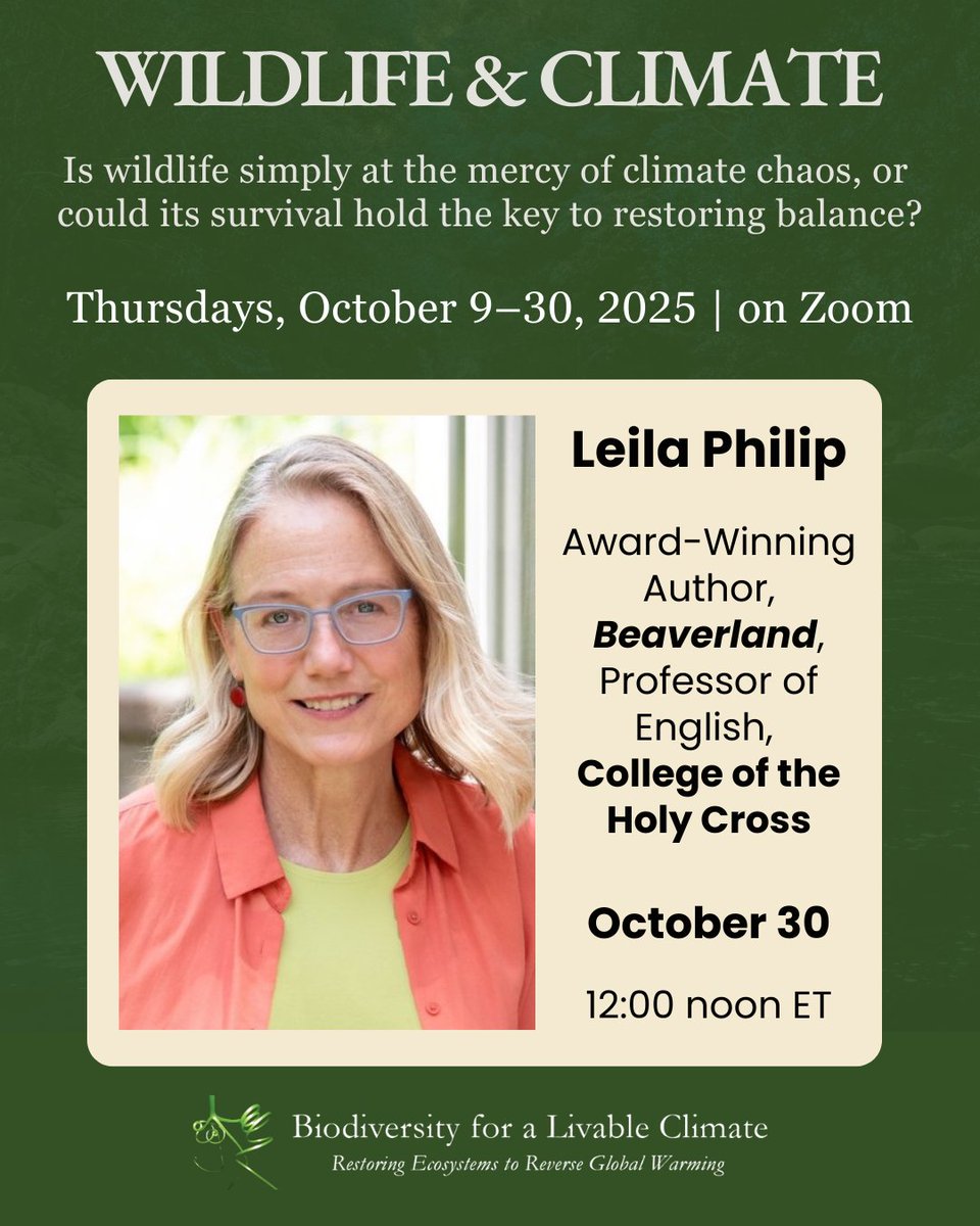 Biodiversity for a Livable Climate tweet media