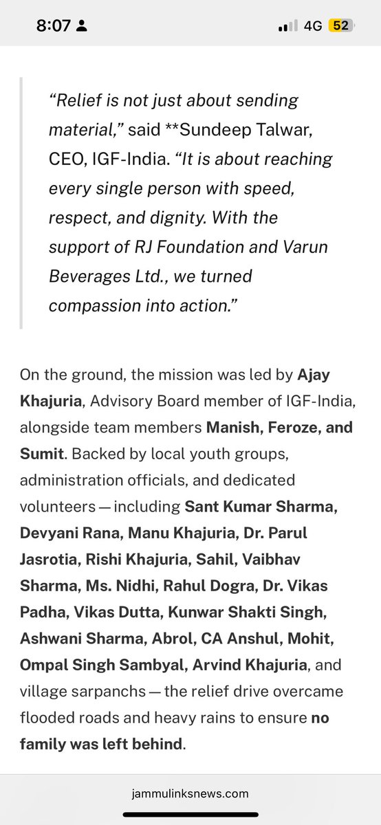 ajaykhajuria3's tweet image. 𝟭𝟱𝟬𝟬 𝗳𝗮𝗺𝗶𝗹𝗶𝗲𝘀. 𝟰 𝗱𝗶𝘀𝘁𝗿𝗶𝗰𝘁𝘀. 𝗢𝗻𝗲 𝗺𝗶𝘀𝘀𝗶𝗼𝗻.

𝗧𝗵𝗶𝘀 𝘄𝗮𝘀 𝗻𝗼𝘁𝗵𝗶𝗻𝗴 𝗹𝗲𝘀𝘀 𝘁𝗵𝗮𝗻 𝗮 𝗵𝘂𝗿𝗿𝗶𝗰𝗮𝗻𝗲 𝘁𝗮𝘀𝗸.

When Impact Guru Foundation and Varun Beverages first decided to distribute relief to 1,500 families across four flood-hit…