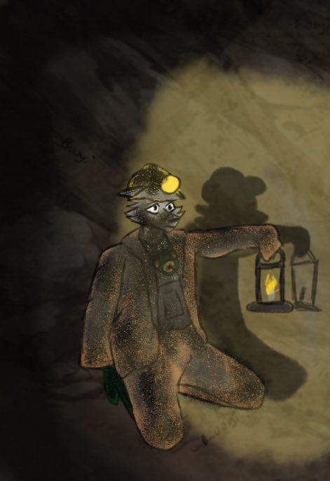 _B_oogi's tweet image. His momma sent him off to work with a jacket too big for him and his favorite color boots and shirt, and a little sandwich to eat while he goes to learn how to be a coal miner and a man.

More than she ever could teach him. 

:(