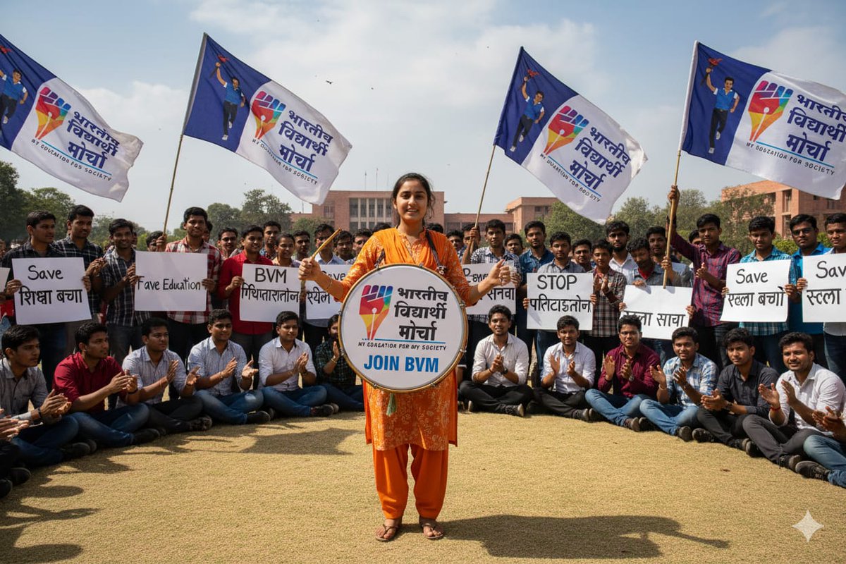 6 Oct के पहले और 6 OCT के ये झंडा देश के युवाओ का प्रेरणास्रोत बनेगा.

अब बहुजन छात्र ABVP, SFI, NSUI मे नहीं 

बकि भारतीय विद्यार्थी मोर्चा के साथ खडे होंगे.
#6thOct_ChaloDelhi