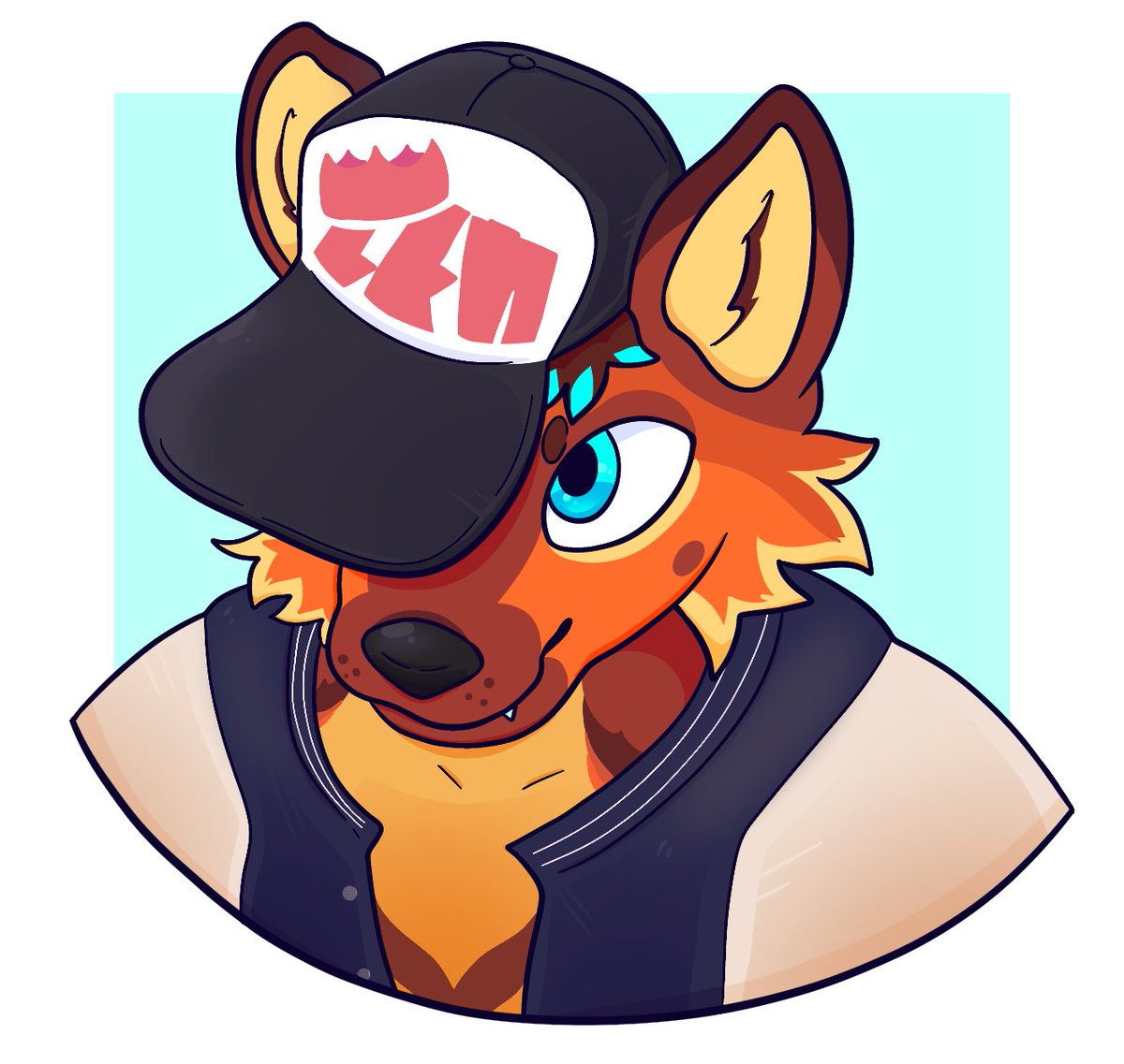 Hey check out this sick hat I snagged off of a blue badger while he was occupied with voring my roommates, hope he doesn’t notice it’s gone ;3 (Amazing art by <a href="/stroobcow/">stroob</a>!)