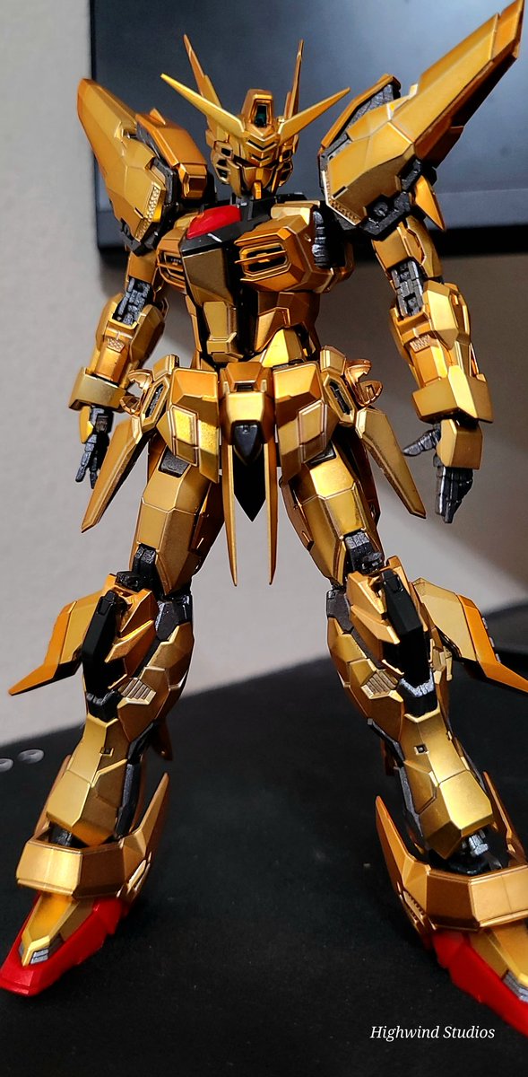 Highwindstudio's tweet photo. W.I.P. RG Akatsuki Gundam. 

I'm so happy with how this is turning out. https://t.co/yI6ZJ3ZILn