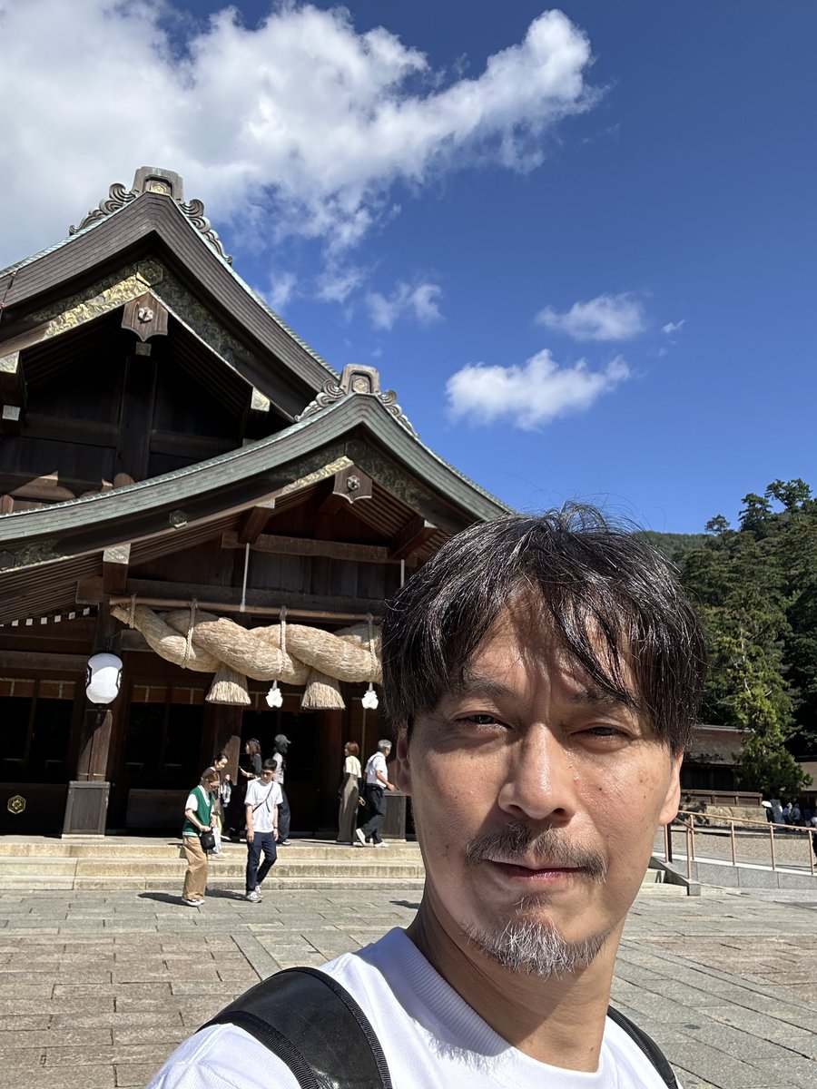 ただいま出雲大社にて☀️