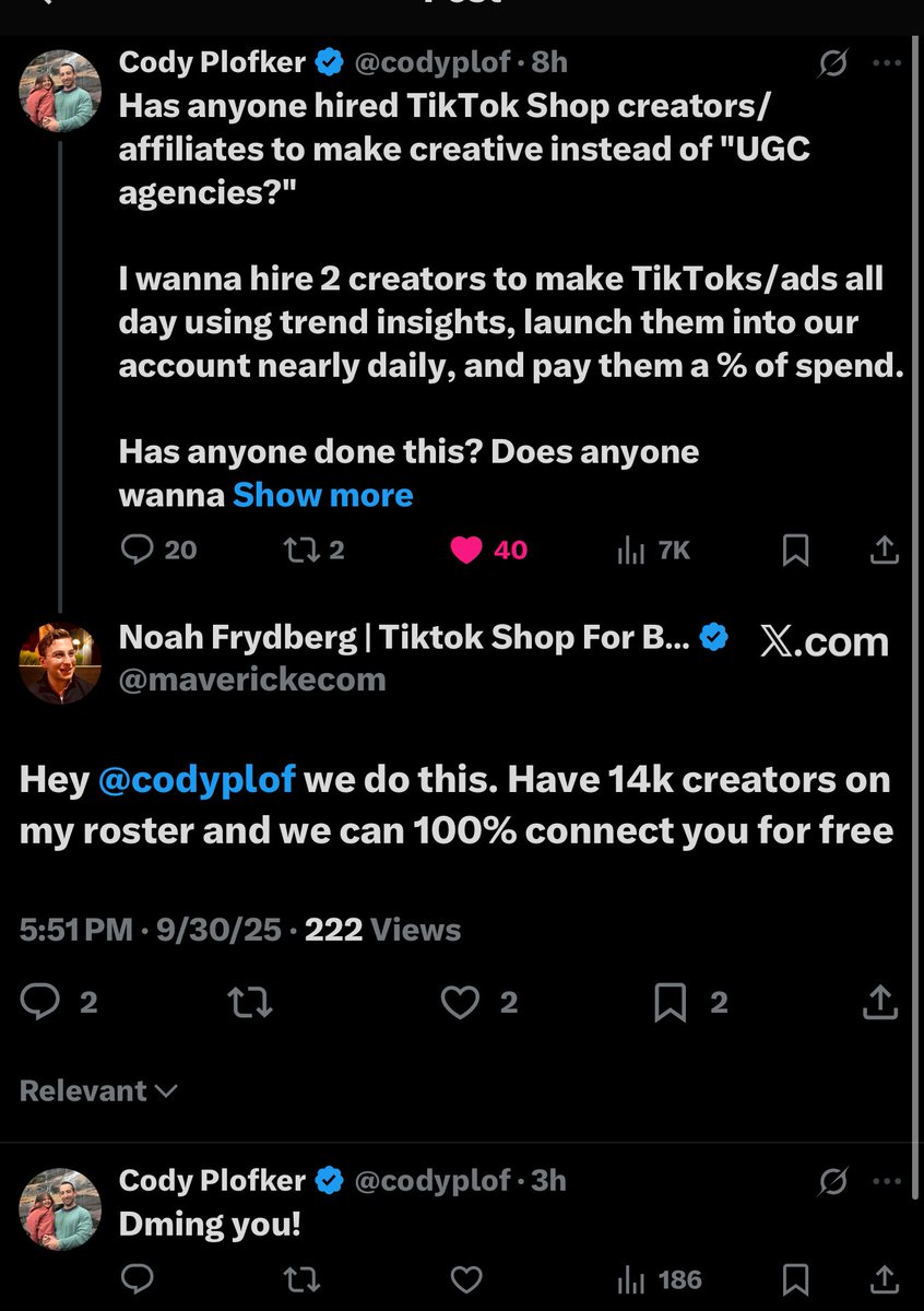 Noah Frydberg | Tiktok Shop For Brands tweet media