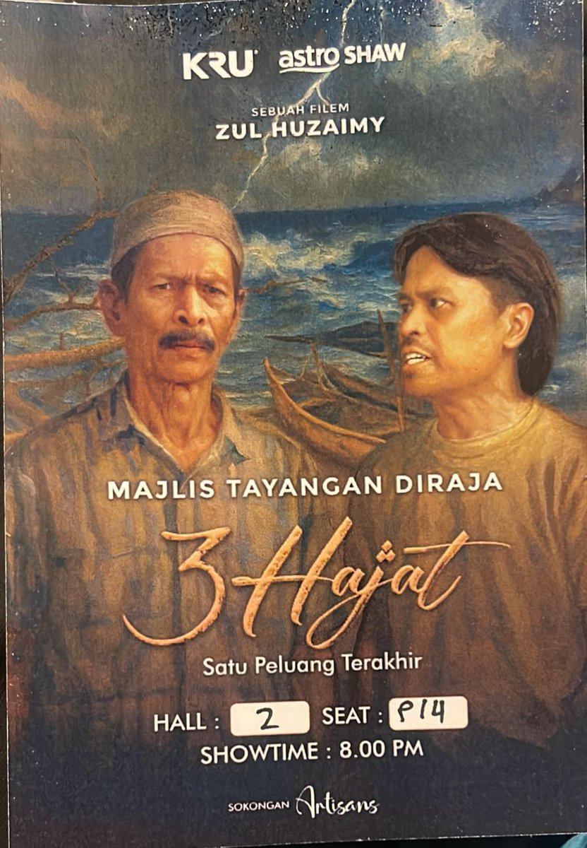 Tayangan Diraja Filem 3 Hajat di Dadi Cinema, Pavilion Bukit Bintang malam tadi, yang turut dihadiri wakil Persekutuan Pengakap Malaysia.

#persekutuanpengakapmalaysia
#3hajat