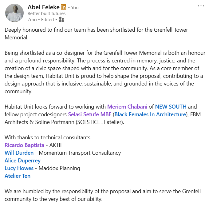 Sharing a meaningful reflection from earlier this year.