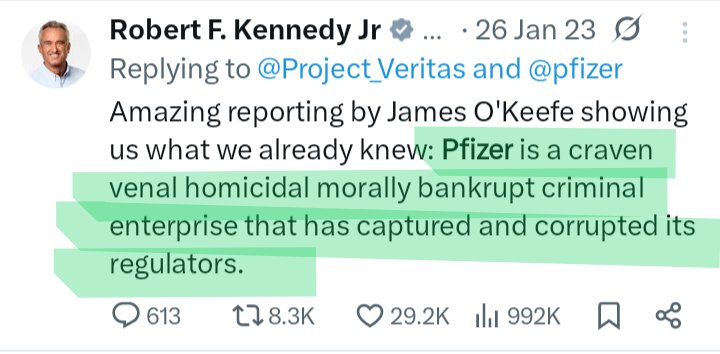 Robert F. Kennedy Jr., Trump a Pfizer: Mezi kritikou a miliardovými dohodami