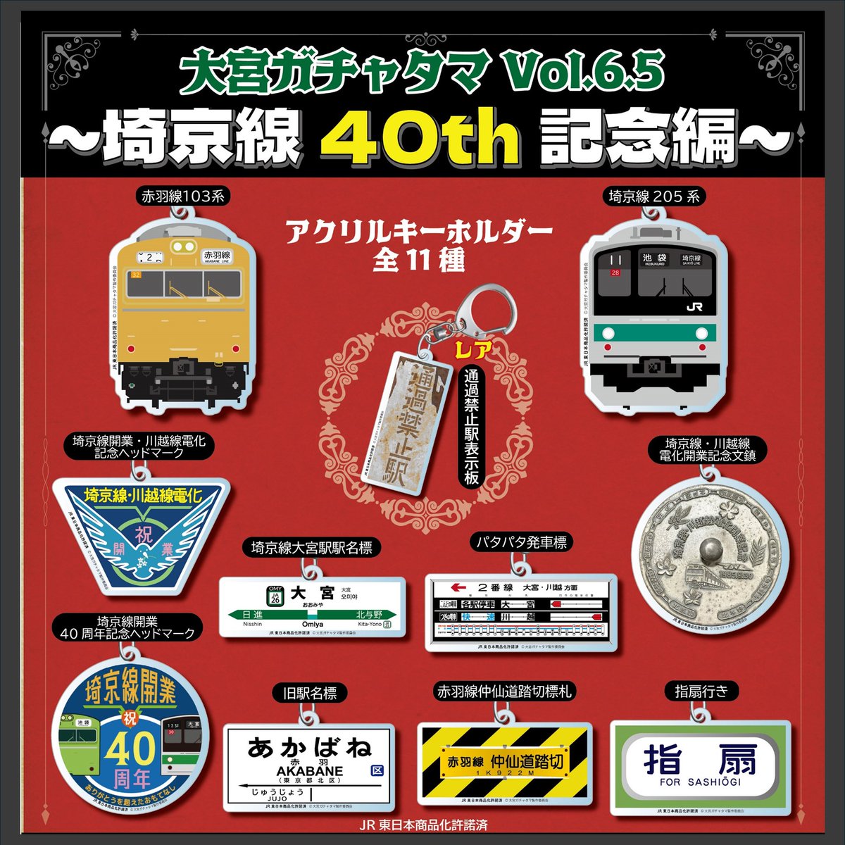 【激レア・コンプ9種類】大宮ガチャVol 5.5～鉄道のまち大宮編～ 激レア・コンプ9種類】大宮ガチャVol 5.5～鉄道のまち大宮編～