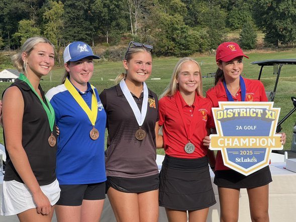 Congrats to your 2025 <a href="/PIAADistrictXI/">PIAA District XI</a> 2A Girls Golf Bronze Medalist &amp; State Qualifier, Avri Chandler and 5th Place Medalist, Gracie Scheffler.  Photo credit <a href="/D11Sports/">D11Sports</a>