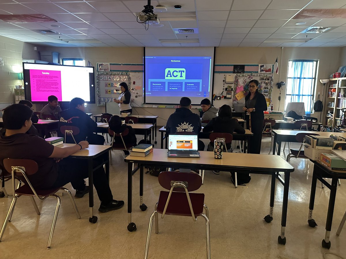 A huge shout-out to our counselors!👏 After our initial SOS presentation, they immediately made arrangements to come back and deliver the presentation in Spanish to ensure our newcomers had access to this important information. 🙌#NewcomerSupport