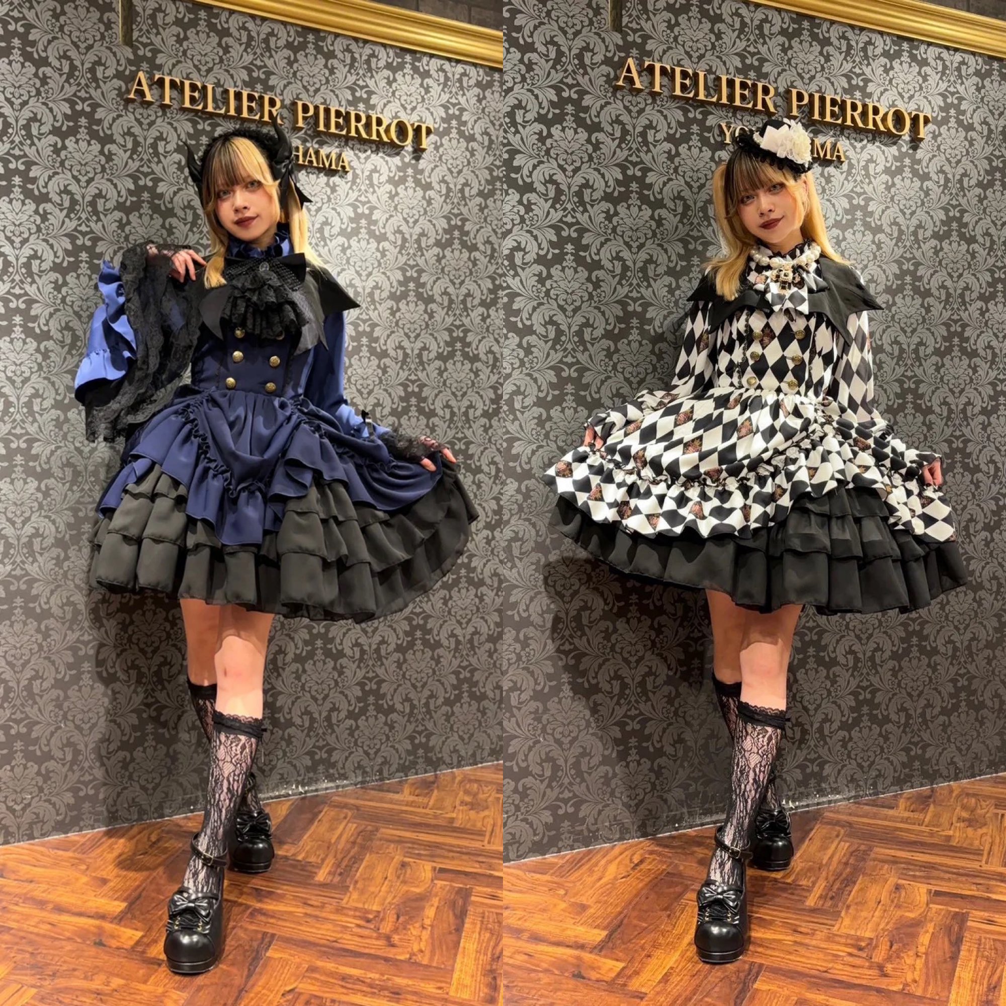 か2 ATELIER PIERROT 天使柄ジャンパースカート　生成　ロココ調 か2 ATELIER PIERROT 天使柄ジャンパースカート 生成 ロココ調