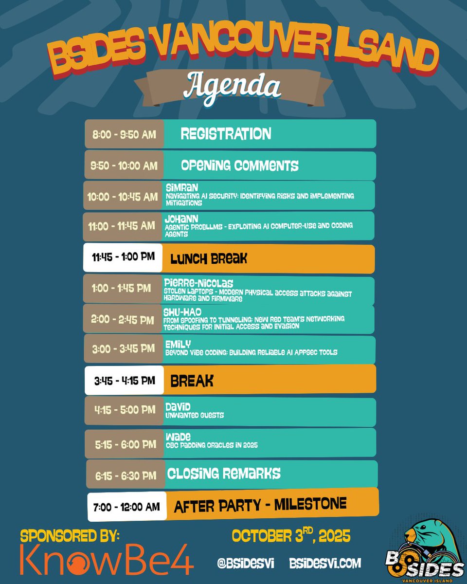 BSides Vancouver Island tweet media