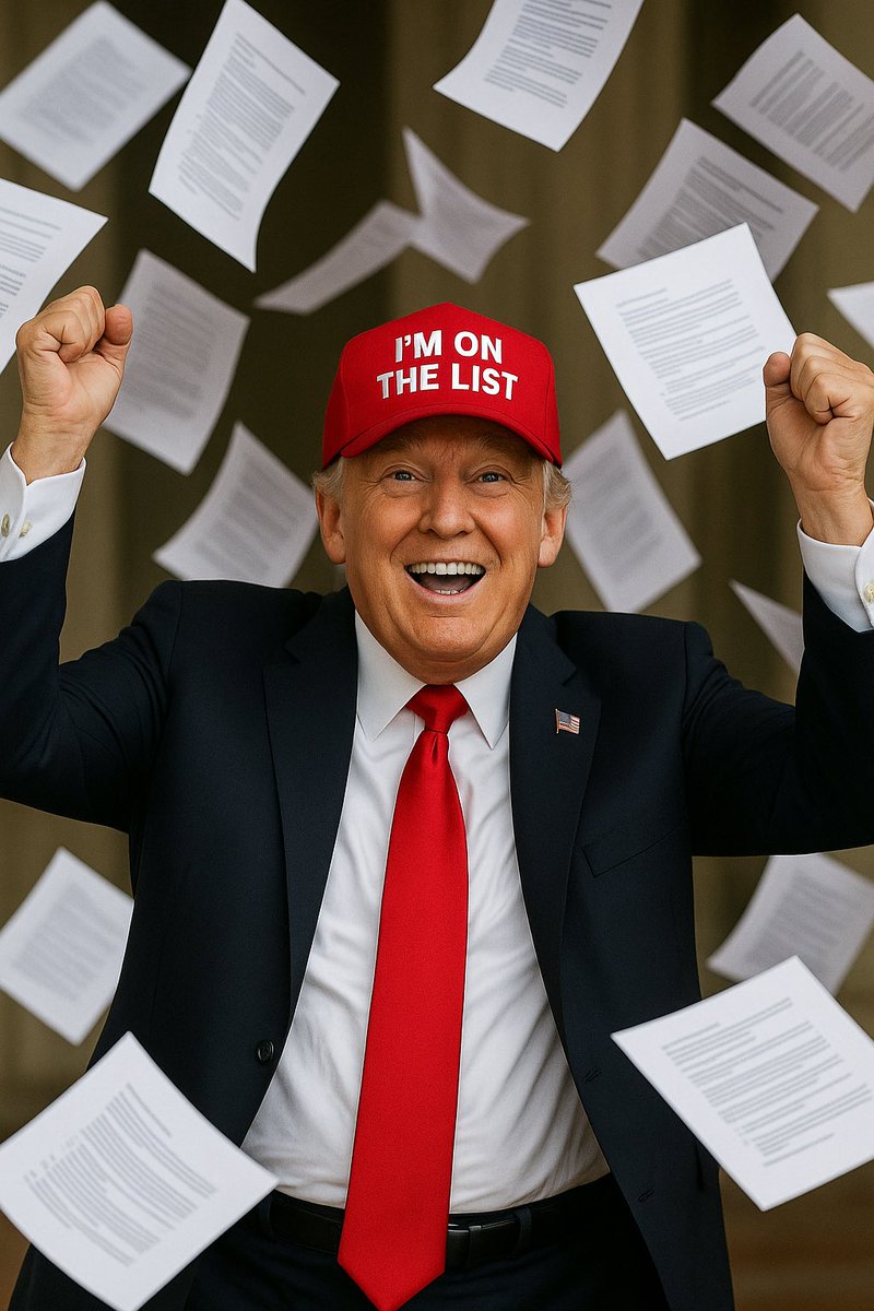bothmyteamschop's tweet photo. @RpsAgainstTrump Trump rejoicing that the files won’t be released anytime soon! https://t.co/RuBhloBrpt