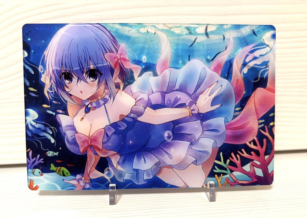 水面っぽいアクリルで作ってみました…。🪸☺️
良き…。