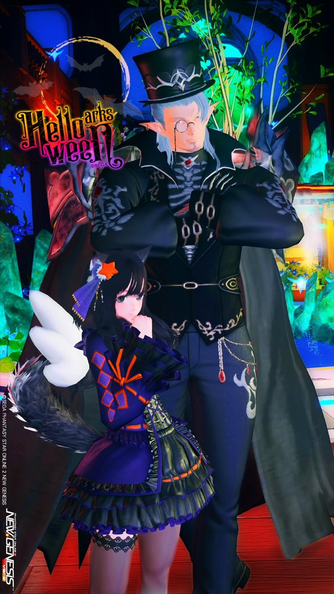 Yuyusmile0904's tweet photo. 去年の10月ハロウィンSS再掲📷🎃🦇
#PSO2NGS_SS
#ma7ロゴ https://t.co/goOScifHcp