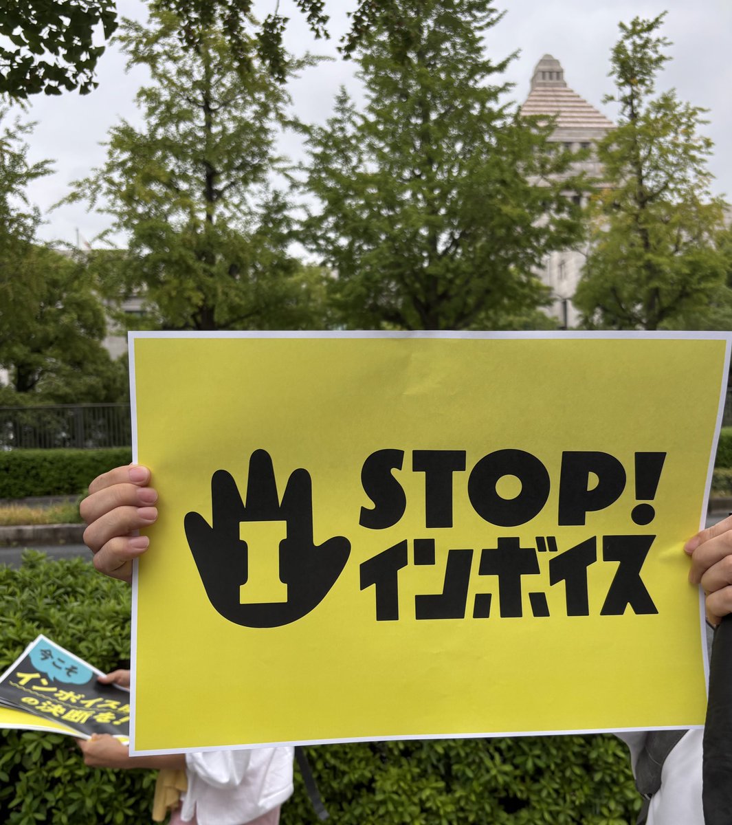 国会前でインボイス廃止の声を上げています
#STOPインボイス